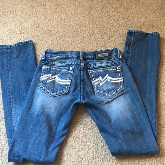 Miss Me jeans. SZ 26 straight leg, distressed look - Picture 1 of 4